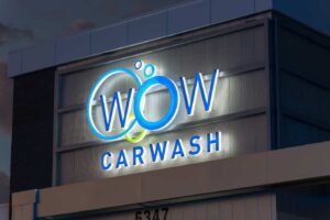 Wow Carwash Sign